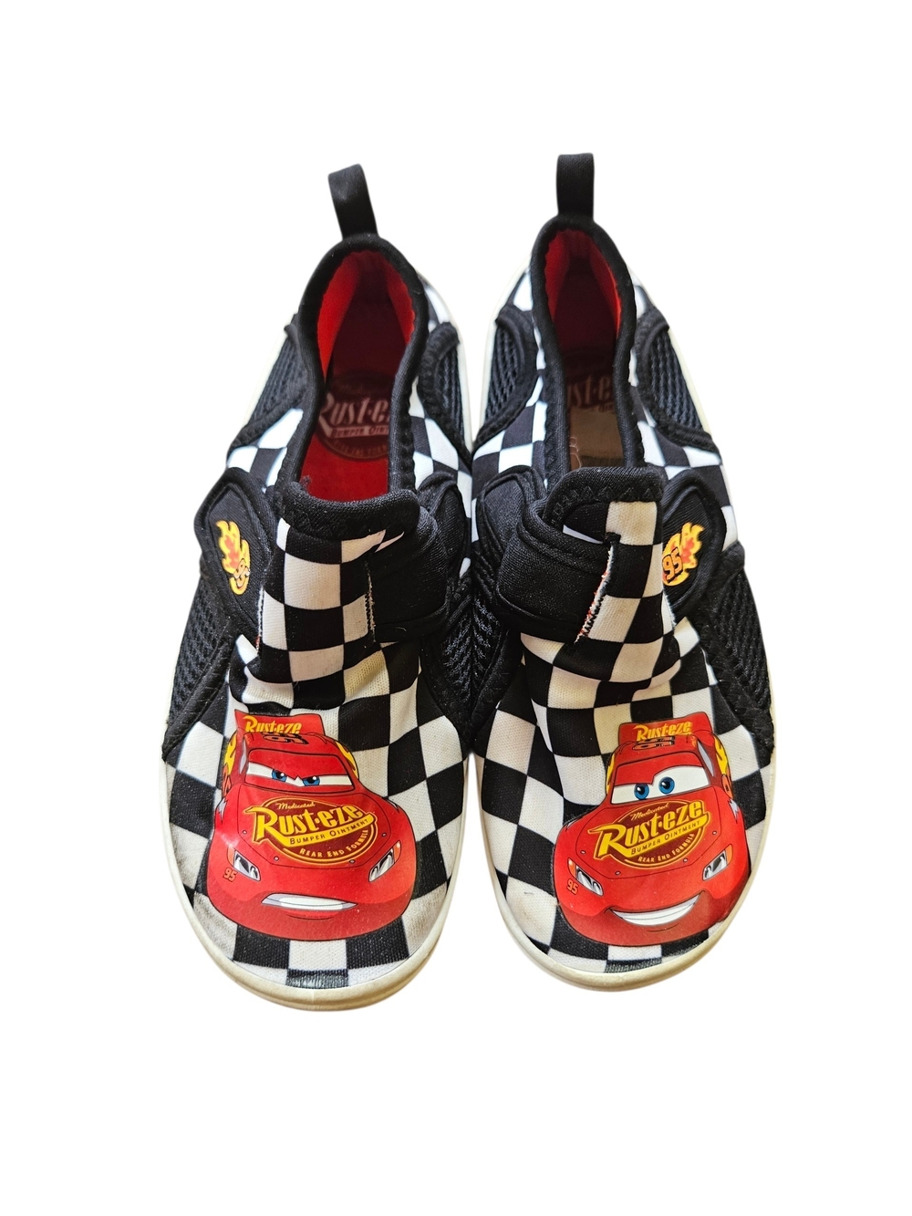Disney Lightning McQueen Black & Red Kids Water Shoes Size 13